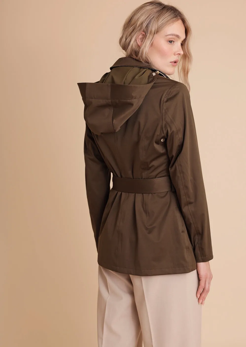 Stretchy 4-Pocket Coat - Green