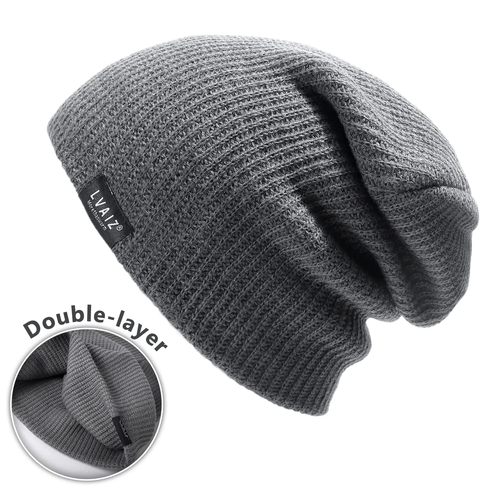 Stretchy Soft Thin Knitted Beanie Hats