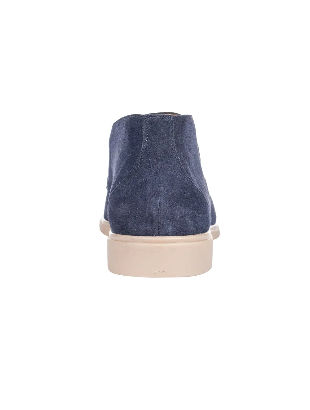 Suede Ankle Boot Navy Blue