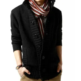 Sweater For Men Slim Cardigan Fit Jumpers Knitwear Warm Autumn Casual alternative Clothing