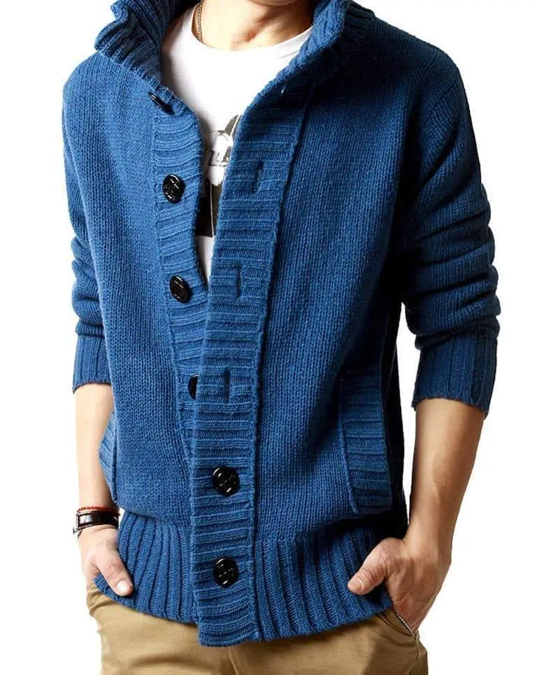 Sweater For Men Slim Cardigan Fit Jumpers Knitwear Warm Autumn Casual alternative Clothing