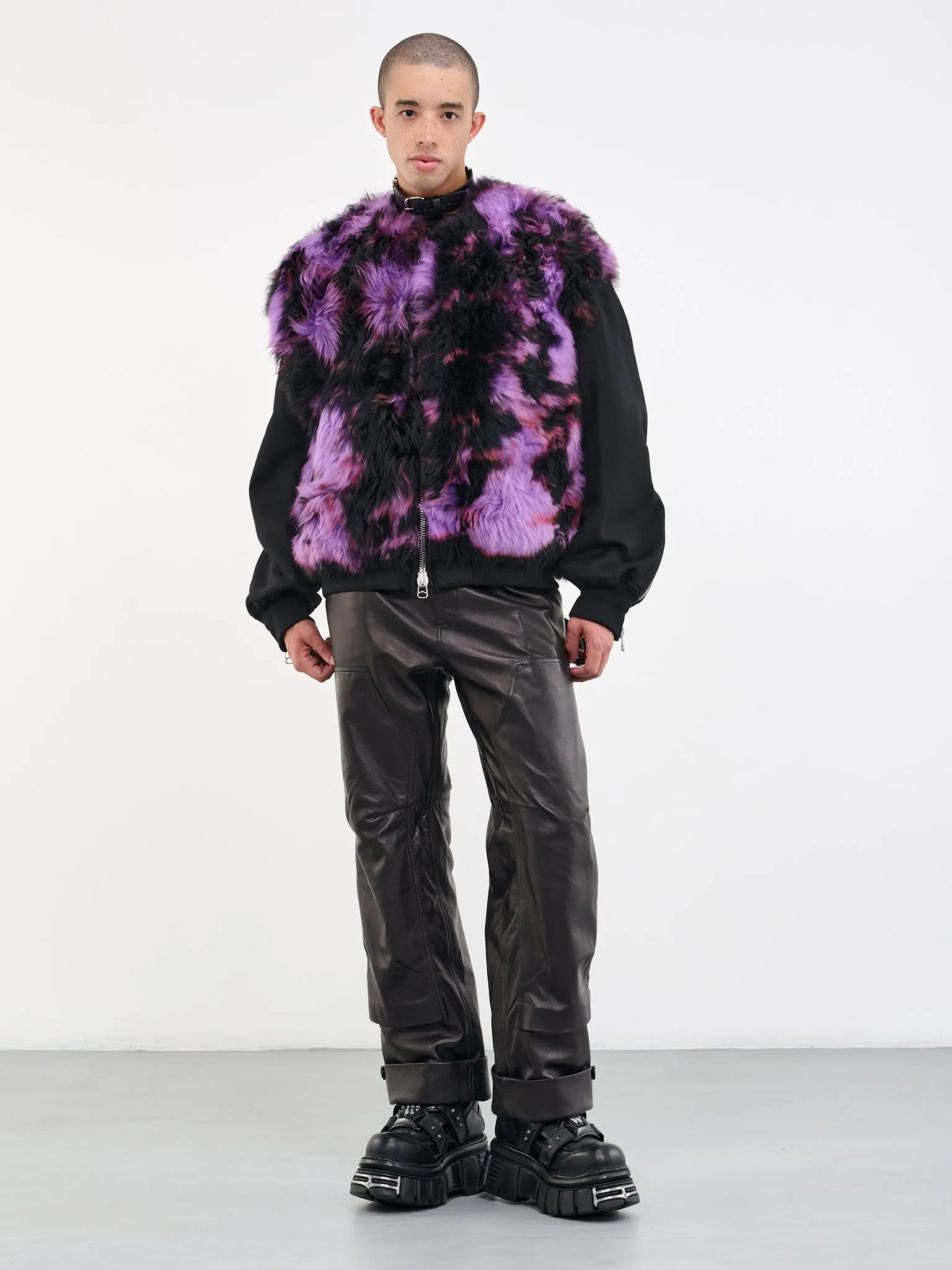 Tie-Dye Fur Jacket (23A28OAU49-SHE00175-536-SHEARL)