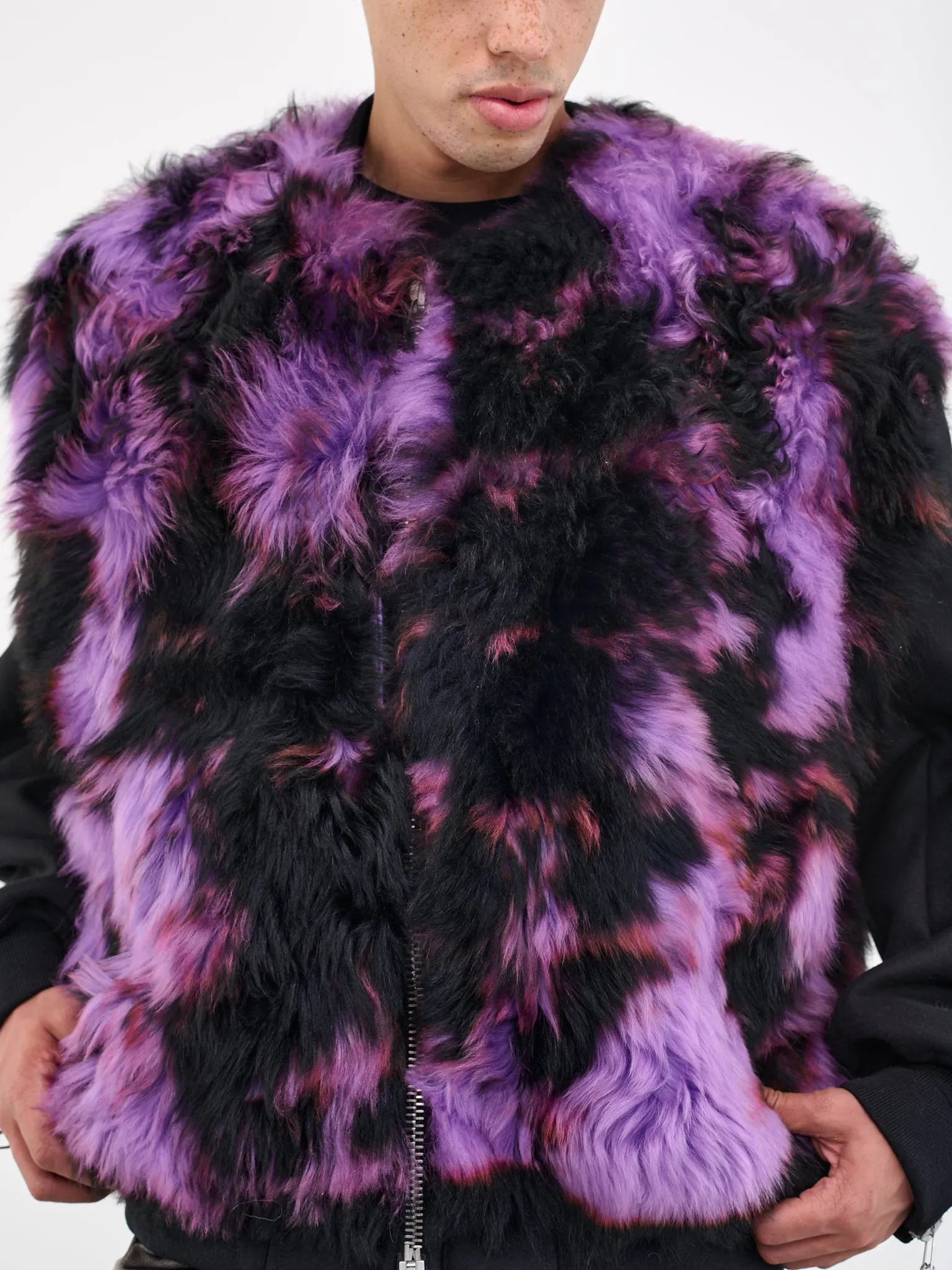 Tie-Dye Fur Jacket (23A28OAU49-SHE00175-536-SHEARL)