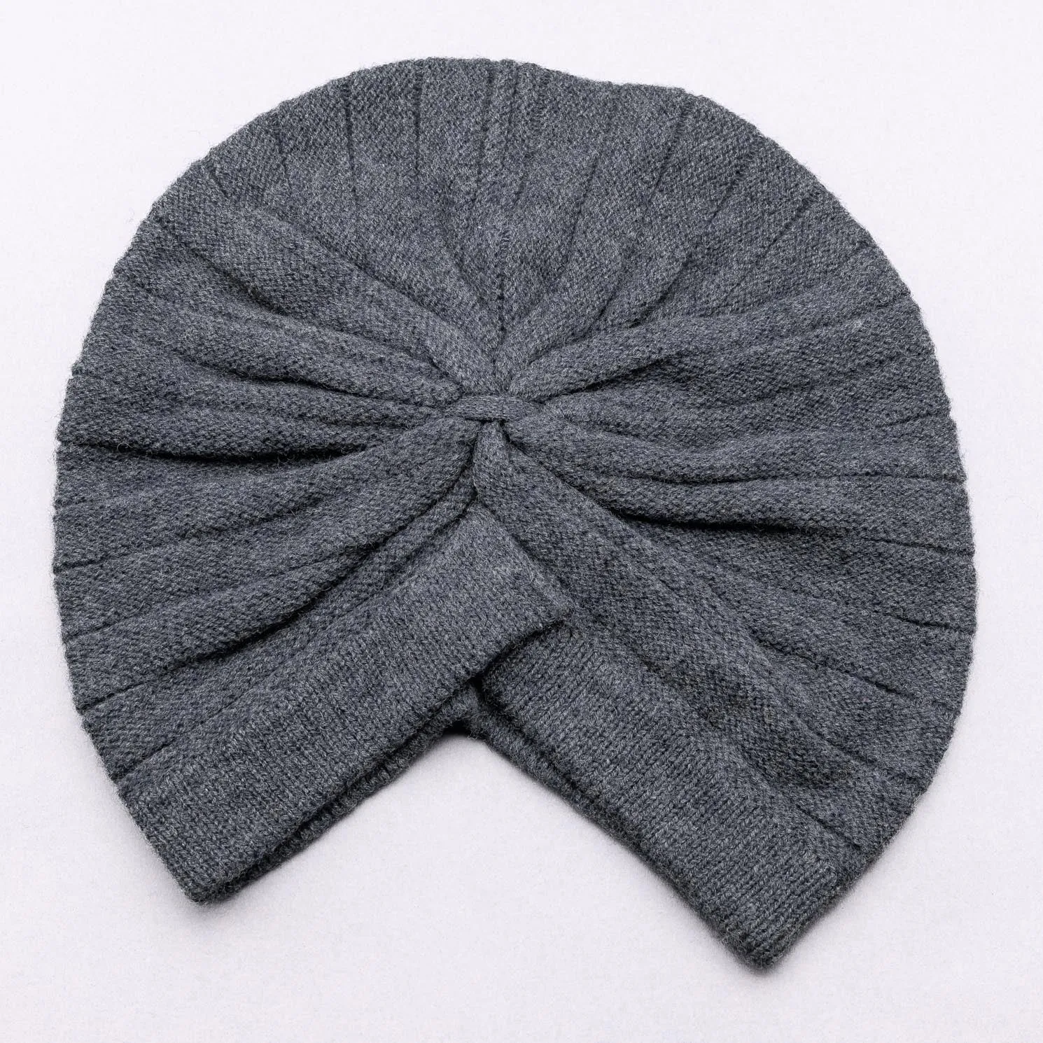 T'urban OUTFITTER Jumbo Rib Merino Wool Turban, Pressed Metal Grey