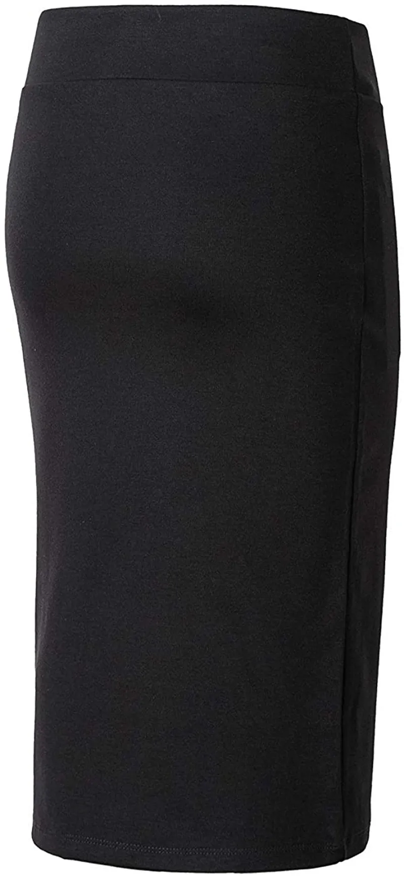 Urban CoCo Women's Elastic Waist Stretch Bodycon Midi Pencil Skirt