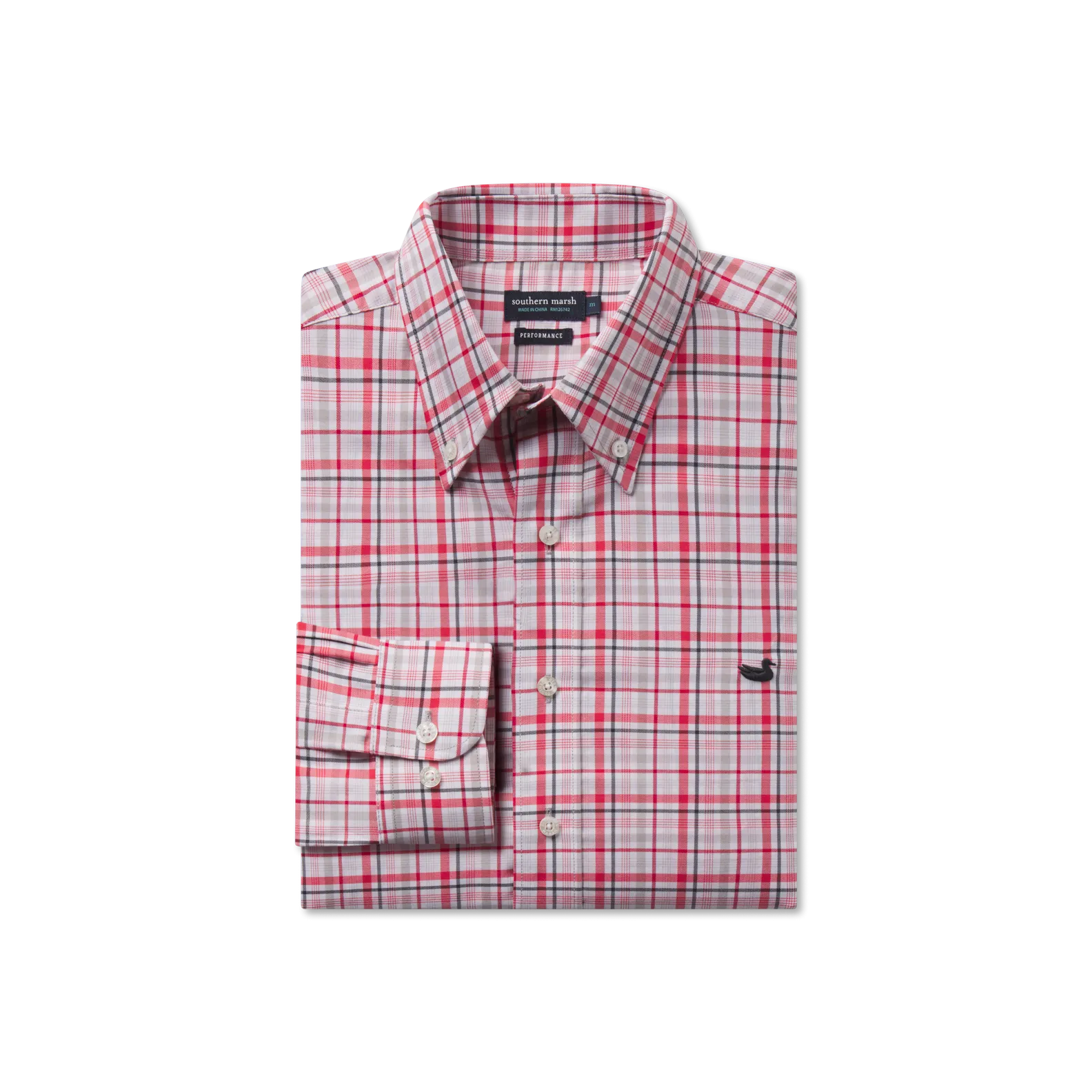 Van Buren Performance Grid Dress Shirt