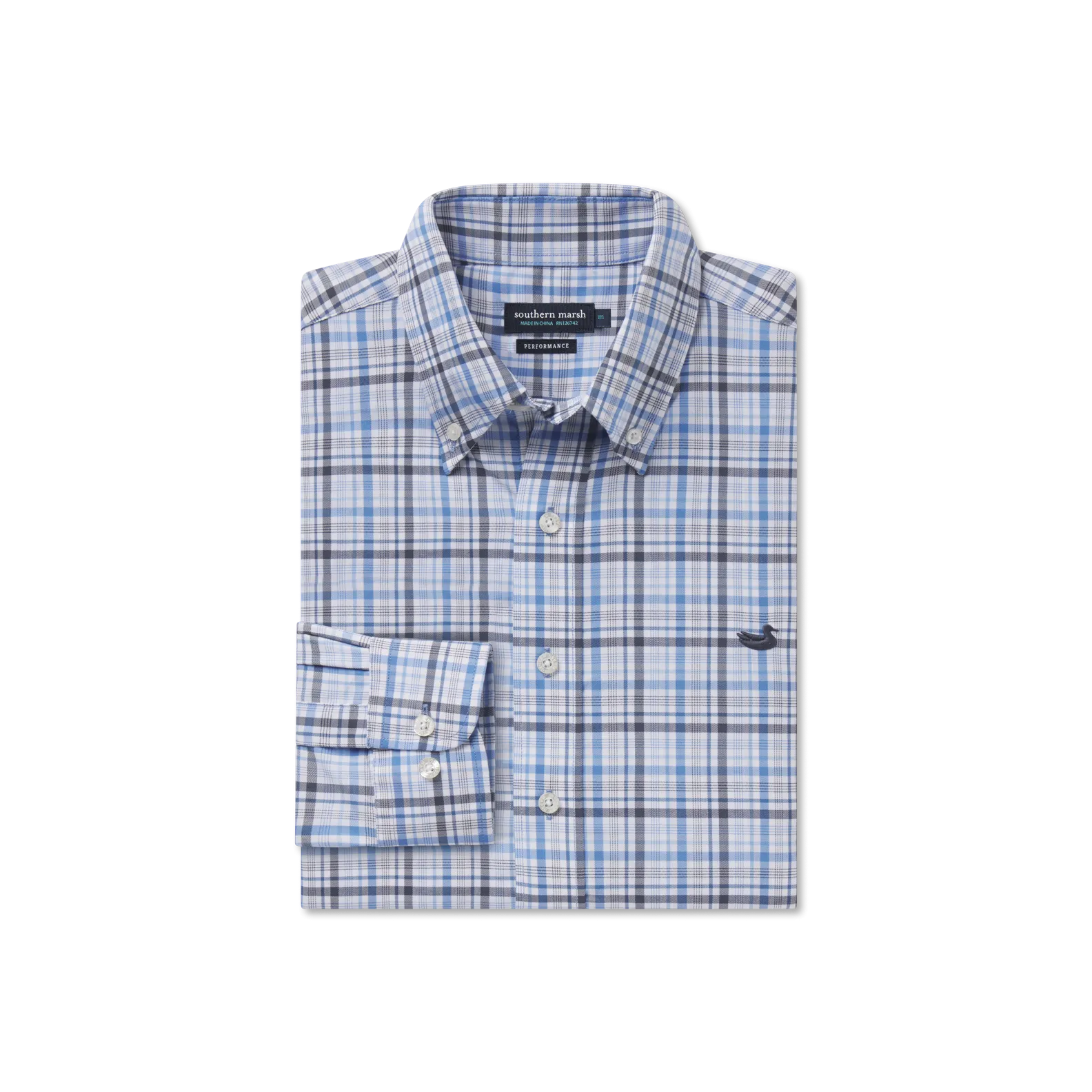 Van Buren Performance Grid Dress Shirt