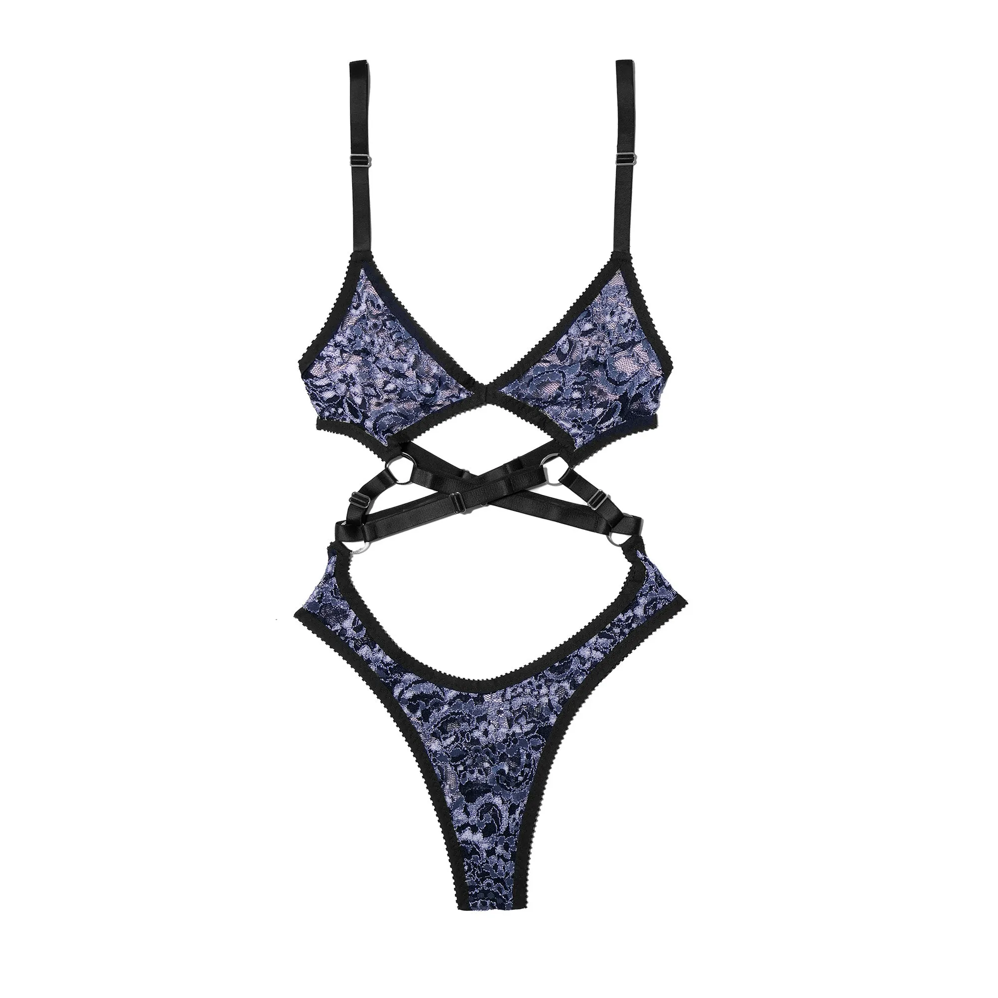 Varla Bodysuit Blue Lace