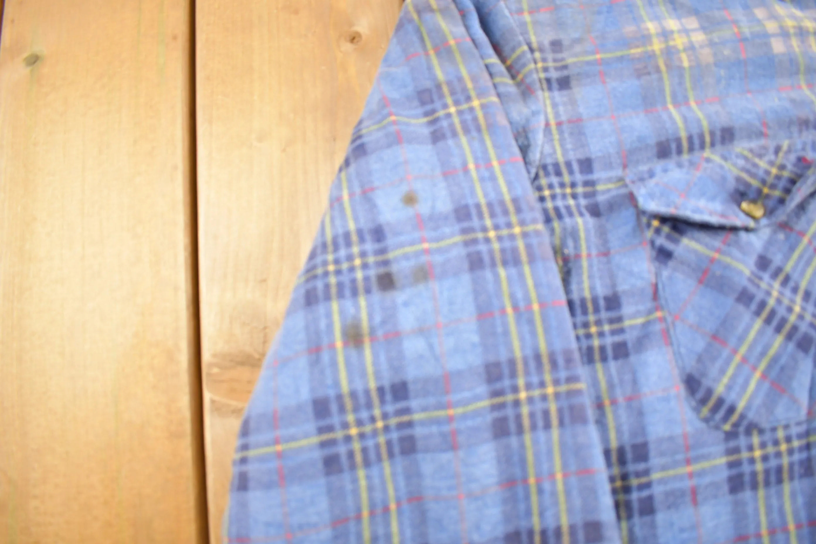 Vintage 1980s Northwest Territory Button Up Quilted Plaid Shirt