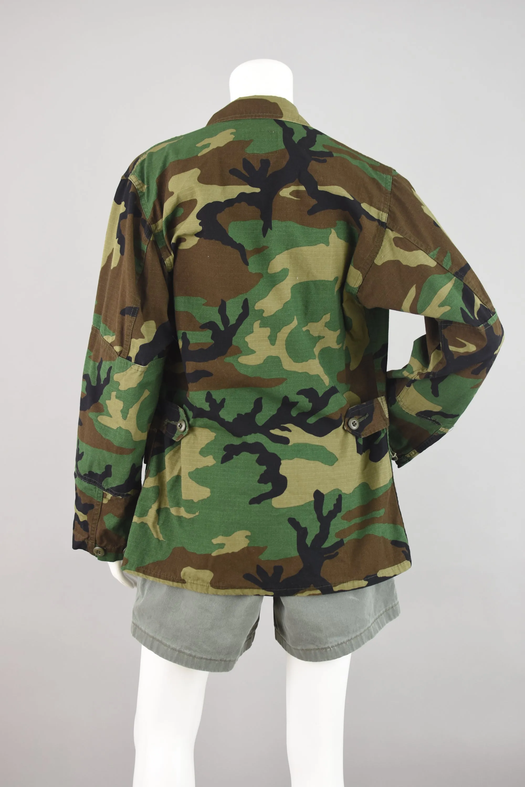 Vintage Camouflage Cargo Jacket, Men's Extra Small - Regular