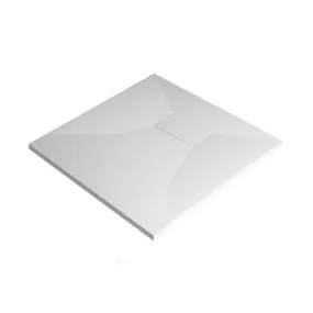 White Stone Effect Shower Tray 900 x 900mm Anti Slip