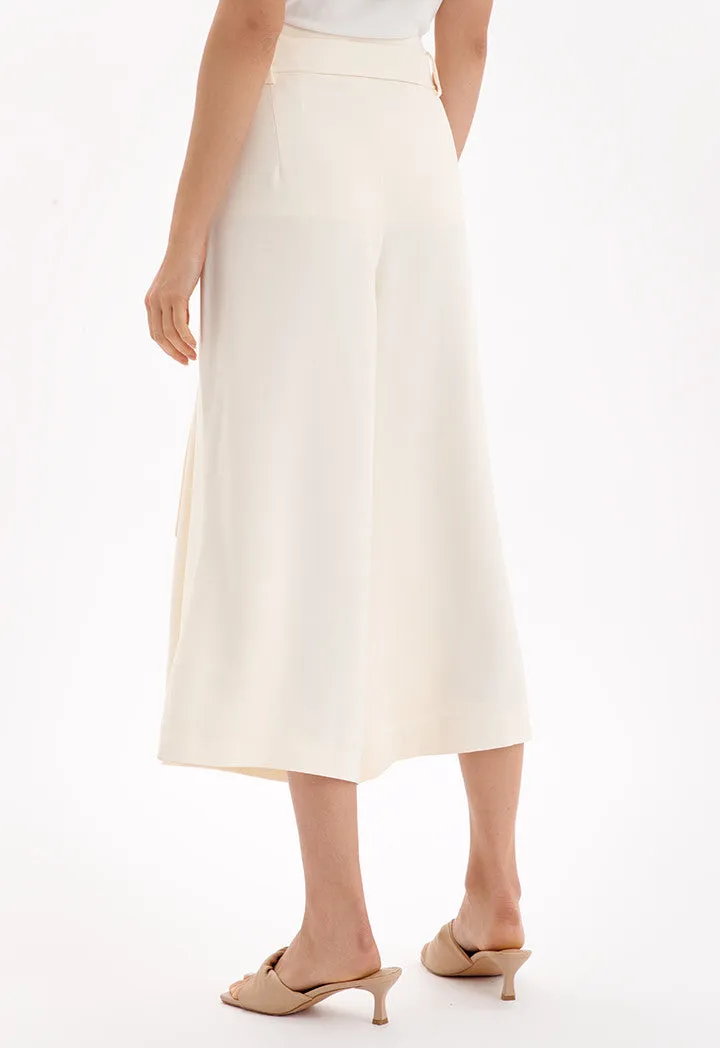 Wide Leg Solid Soft Culottes