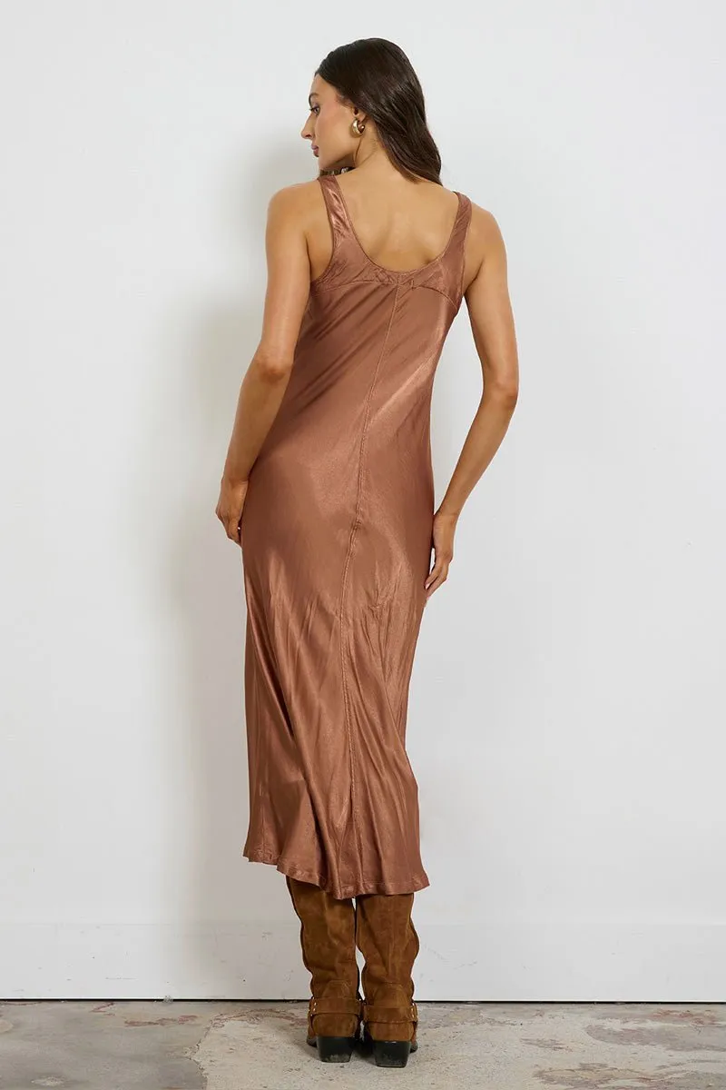 WINONA SILKY MAXI SLIP DRESS