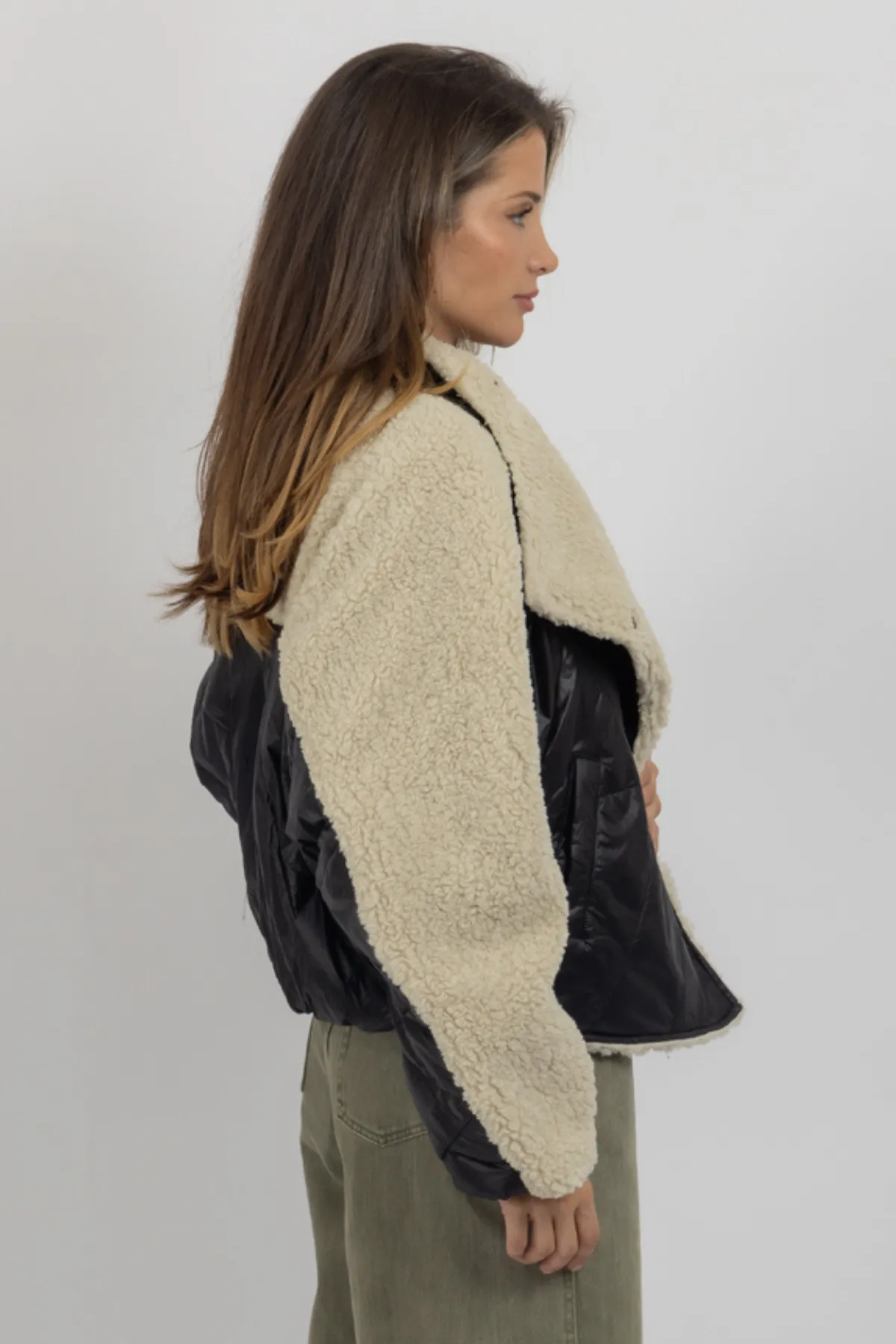 WINSLOW QUILTED SHERPA COAT