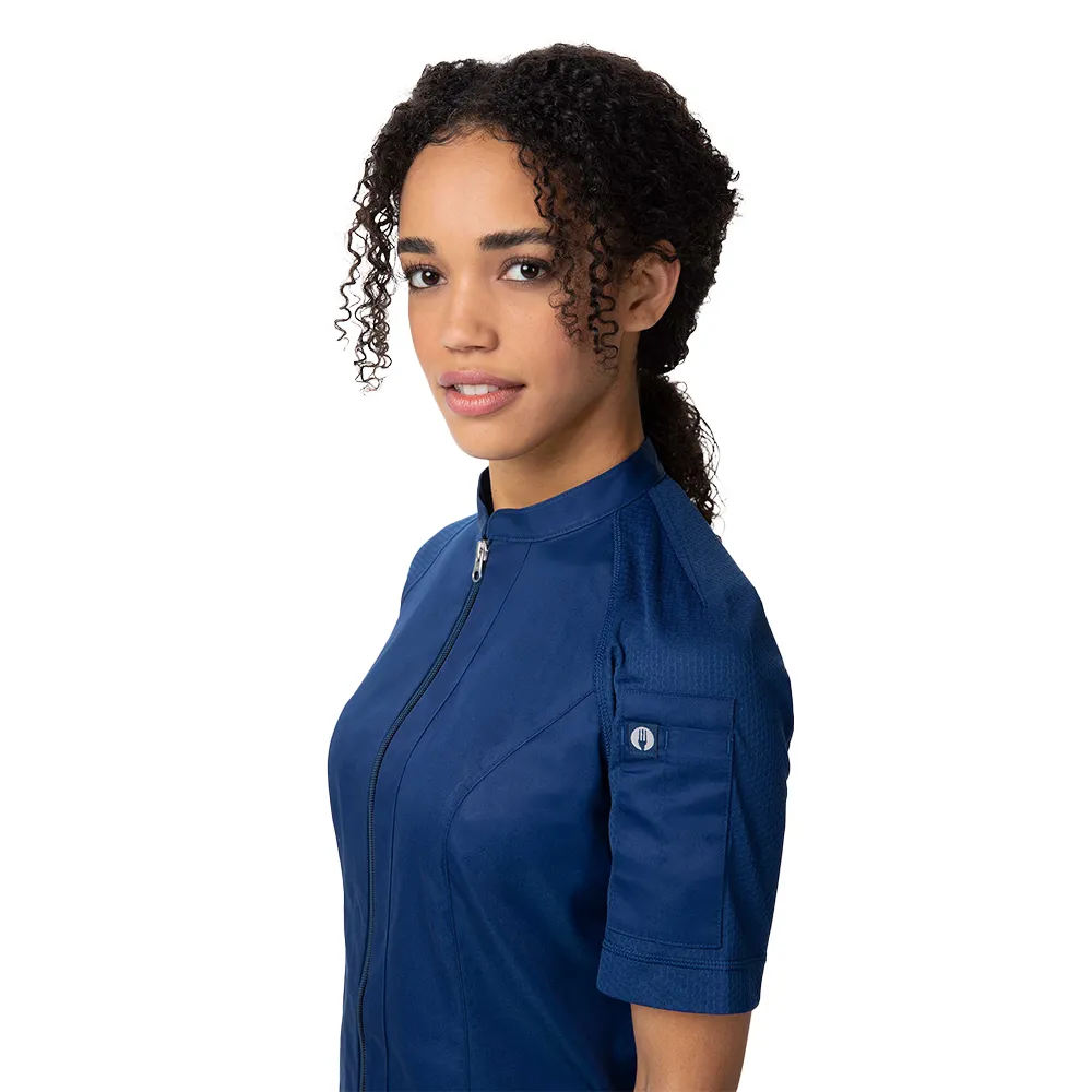 WOMEN ARCADIA CHEF COAT - Ocean Blue