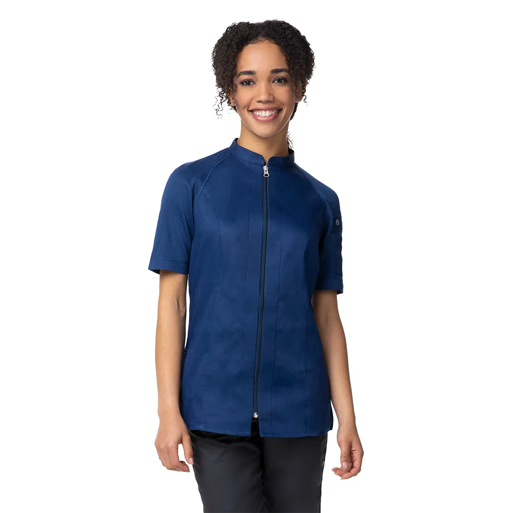 WOMEN ARCADIA CHEF COAT - Ocean Blue