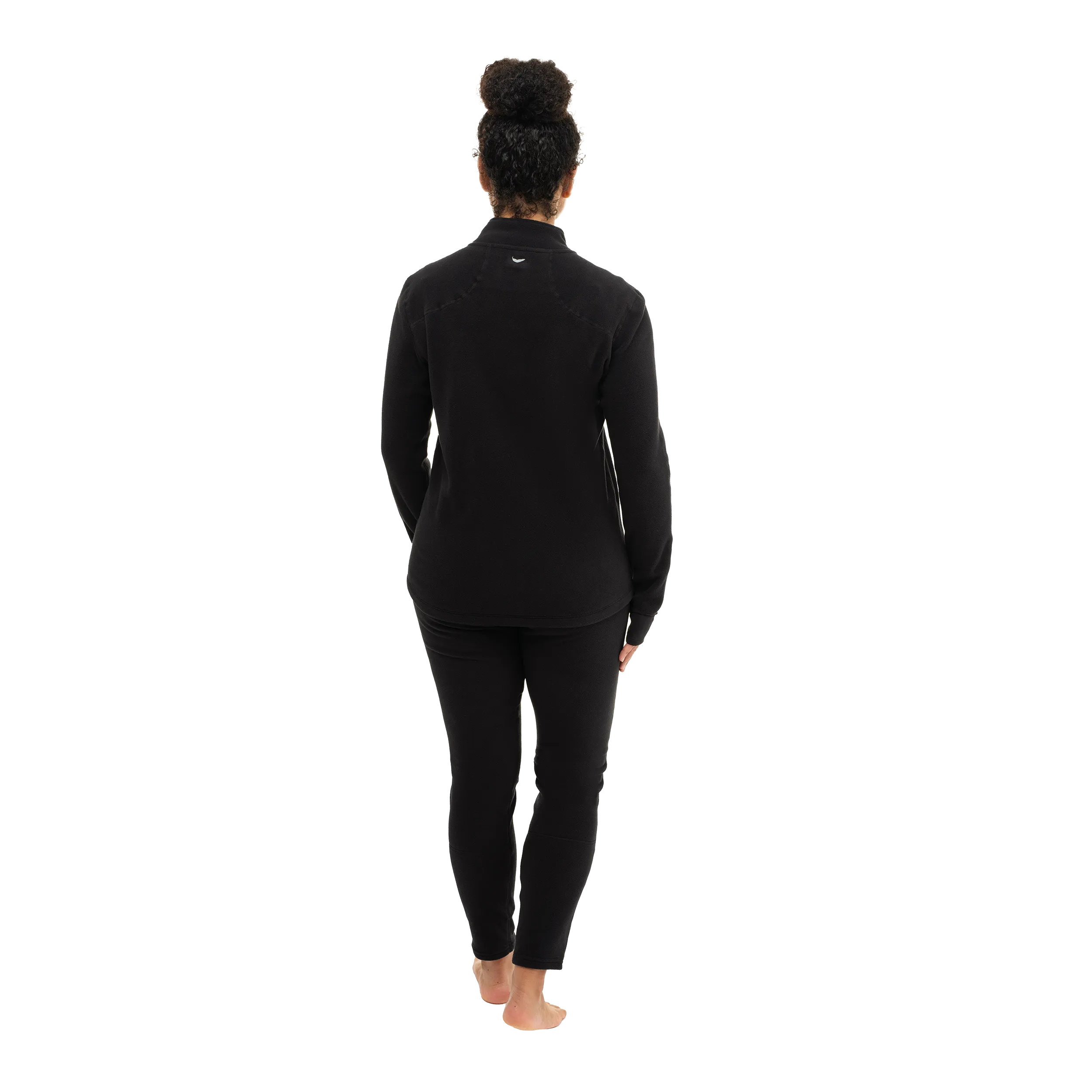 Women's La Montaña Fleece Zip-T - Black/Black